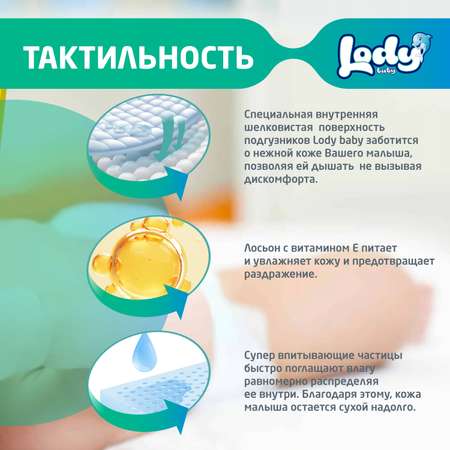 Подгузники LODY BABY 5 46 шт.