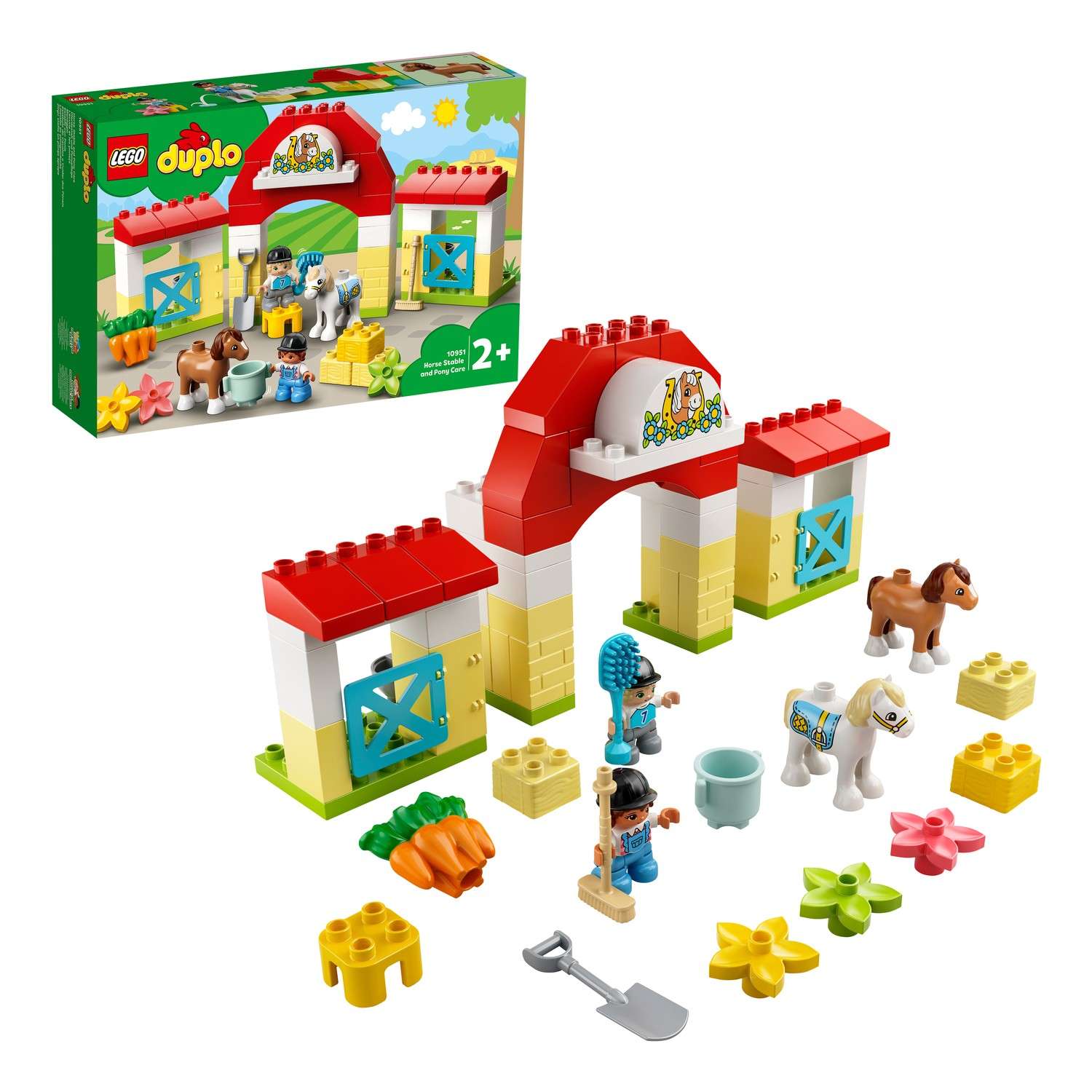 Конструктор LEGO DUPLO Конюшня для лошади и пони блочный - фото 1