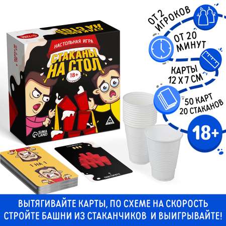 Настольная игра Лас Играс Стаканы на стол
