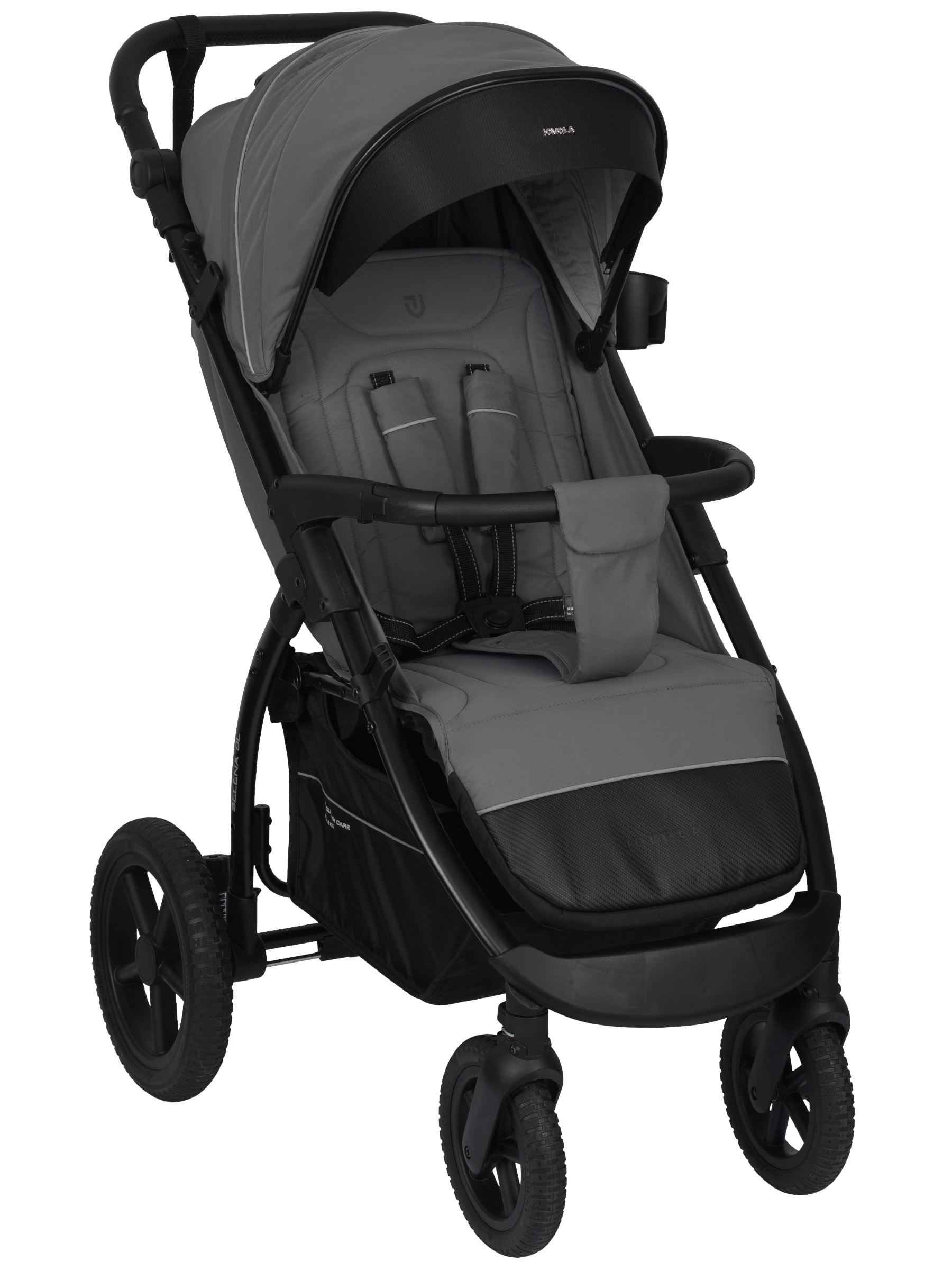 Коляска прогулочная JOVOLA Selena SL, всесезонная серый - фото 17