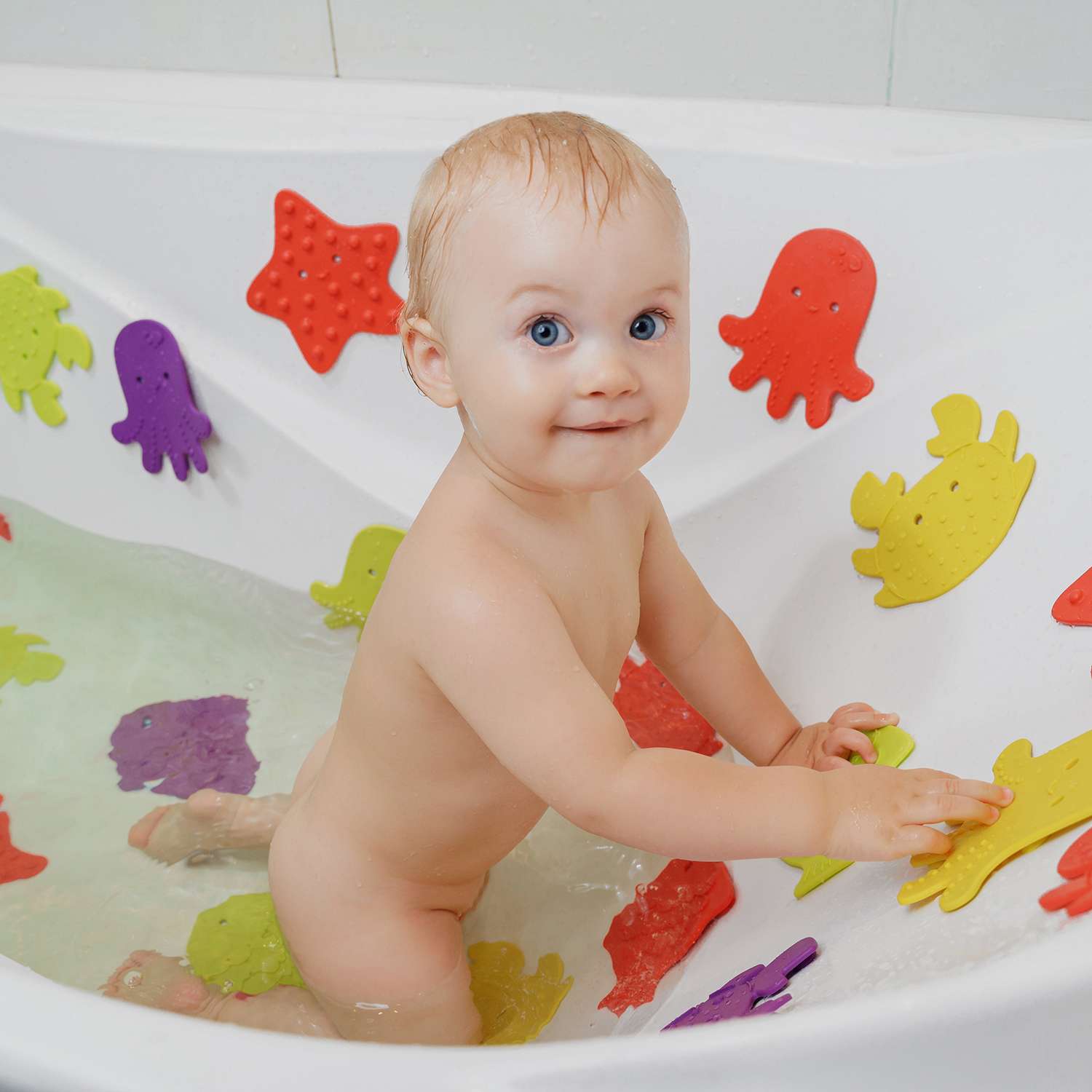 Набор мини-ковриков для ванны ROXY-KIDS 4шт в ассортименте - фото 16