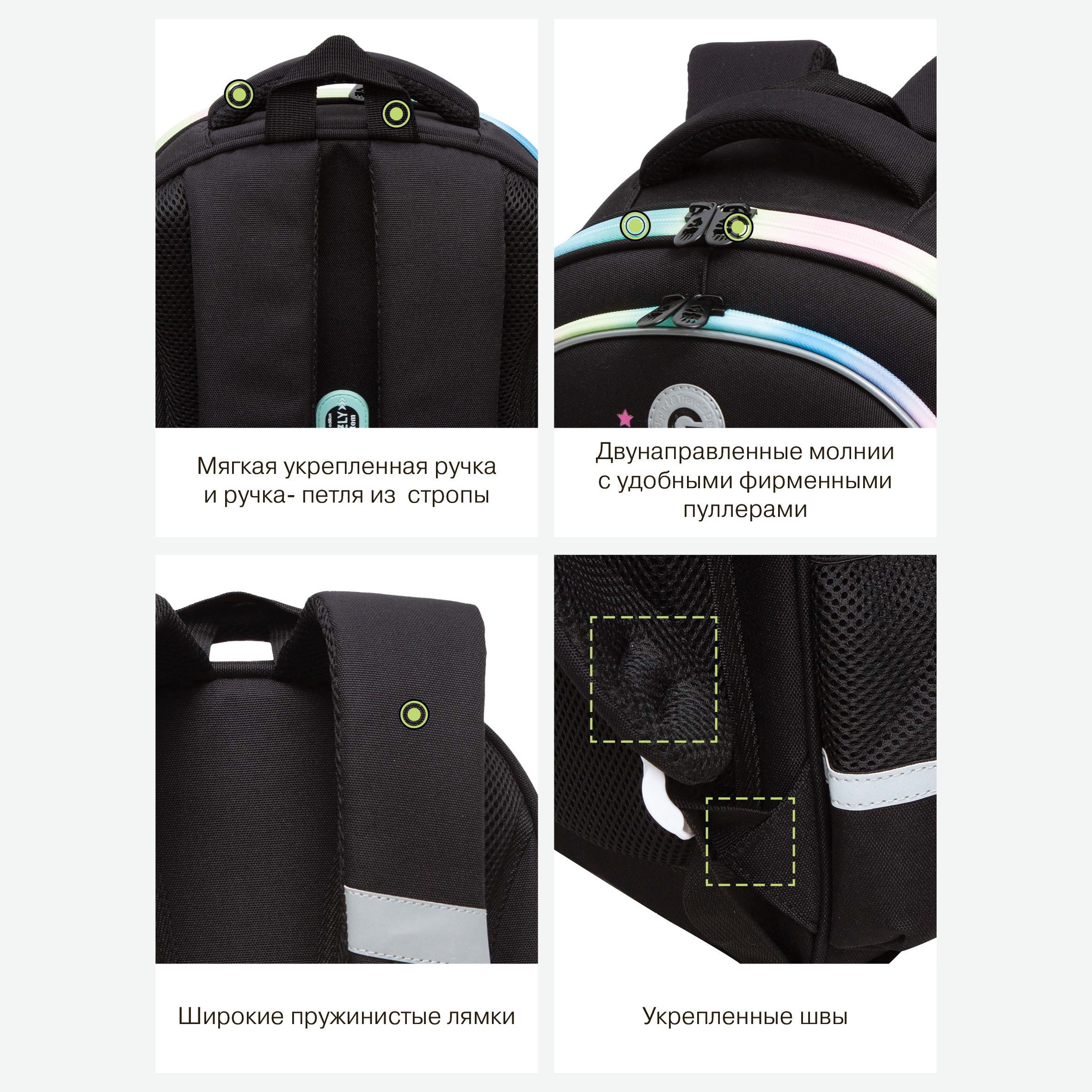 Ранец Grizzly Радуга - фото 12