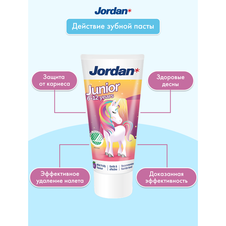 Зубная паста Jordan с фтором фруктовый