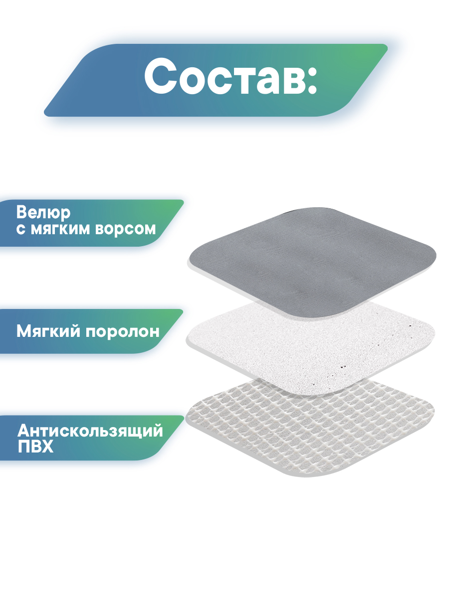 Коврик лежанка для животных VILINA Мягкая забота 70х90 см - фото 8