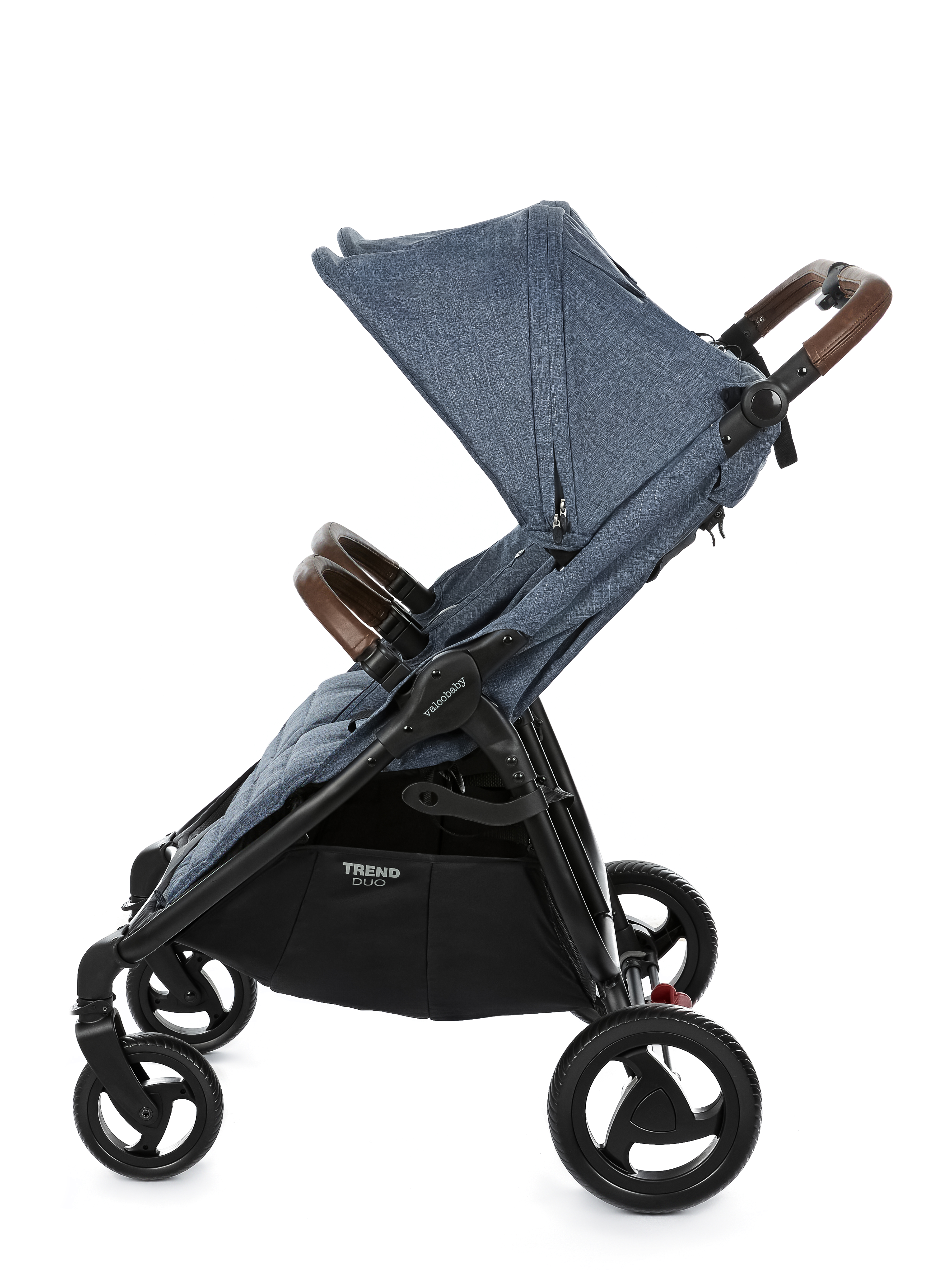 Коляска прогулочная для двойни Valco baby Snap Duo Trend Denim синий - фото 14