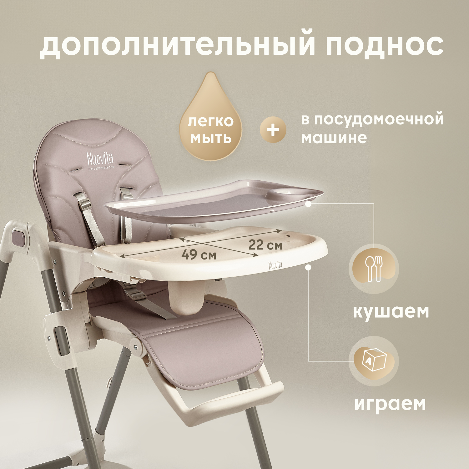 Стульчик для кормления Nuovita Nativo - фото 6