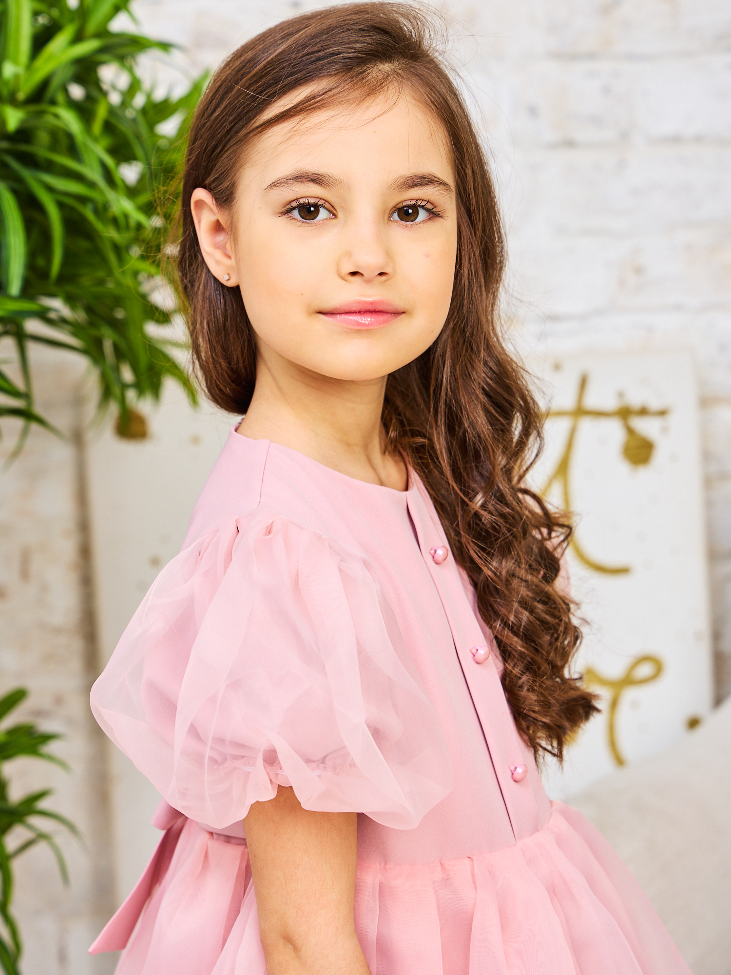Платье Sofisha kids Plat.organza.pink - фото 4