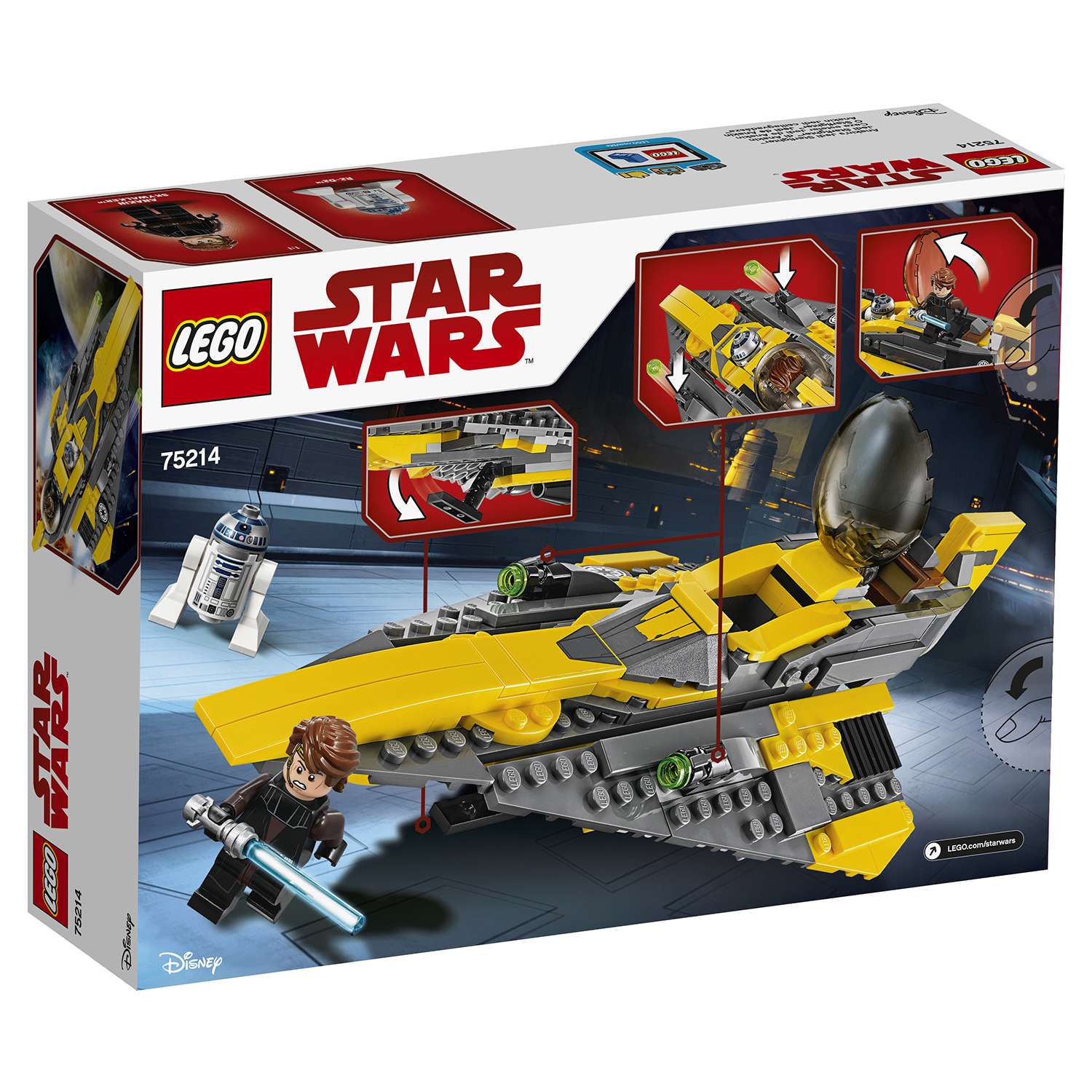 Конструктор LEGO Star Wars Звёздный истребитель Энакина блочный - фото 3