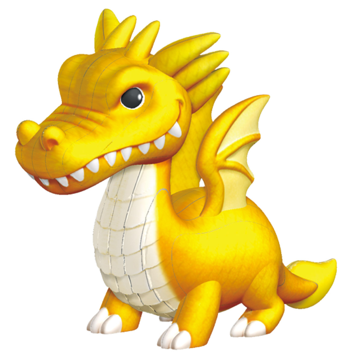 Конструктор СЛИПАРИКИ Желтый дракон 24 дет. - фото 3