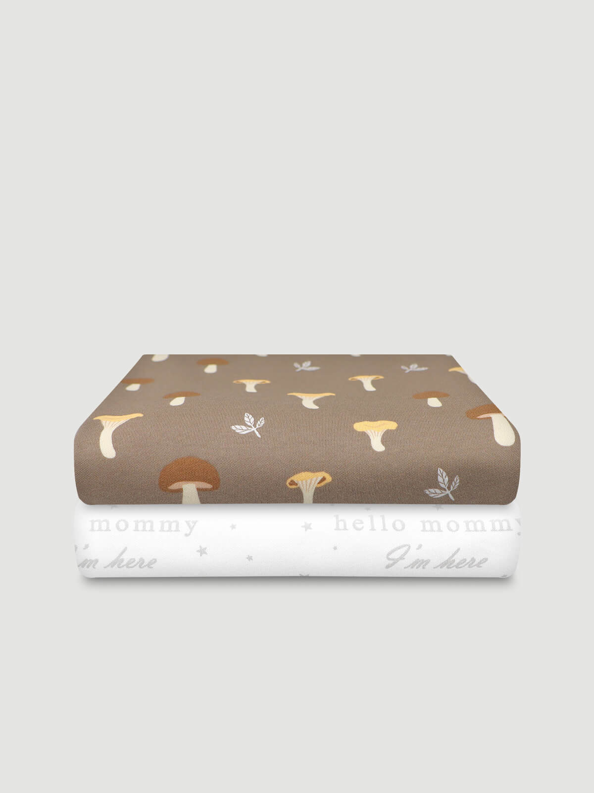 Пелёнка Mjolk Грибочки Hello Mommy трикотаж 80х80 см 2 шт. - фото 4