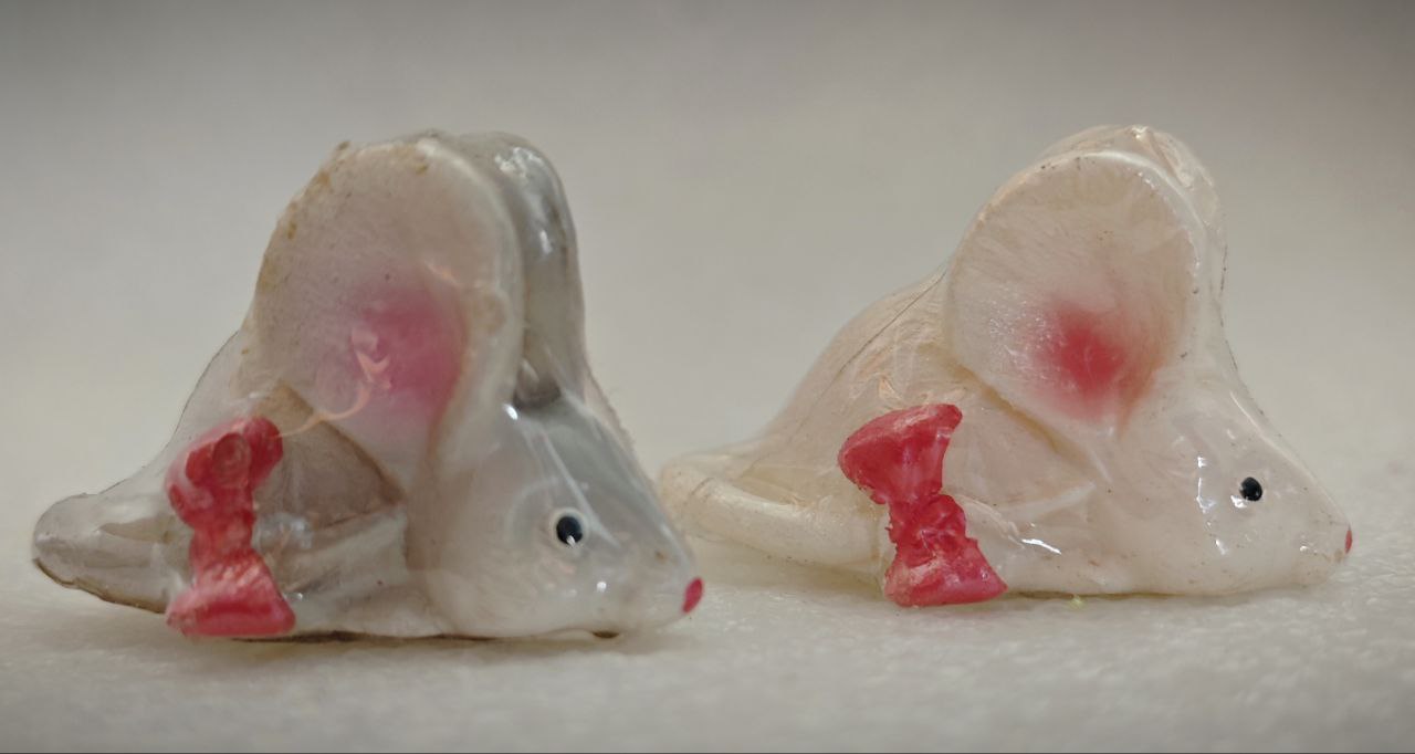 C1802 Свеча «Мышка малая» 4х7,5х4,5 - фото 1