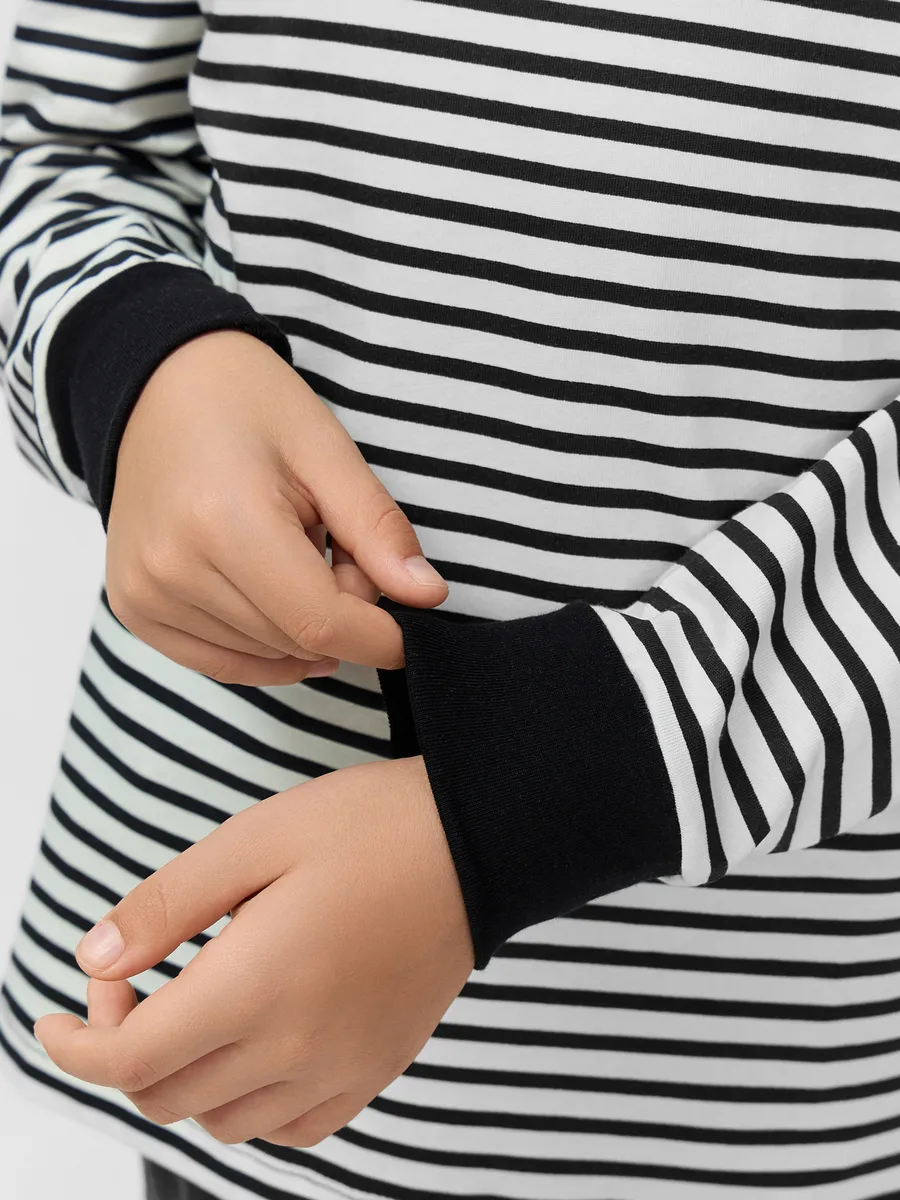 Лонгслив Mark Formelle (Марк Формэль) 123434/1/черно -молочная полоска1 - фото 12