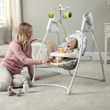 Электрокачели GRACO LOVIN HUG PATCHWORK GREY
