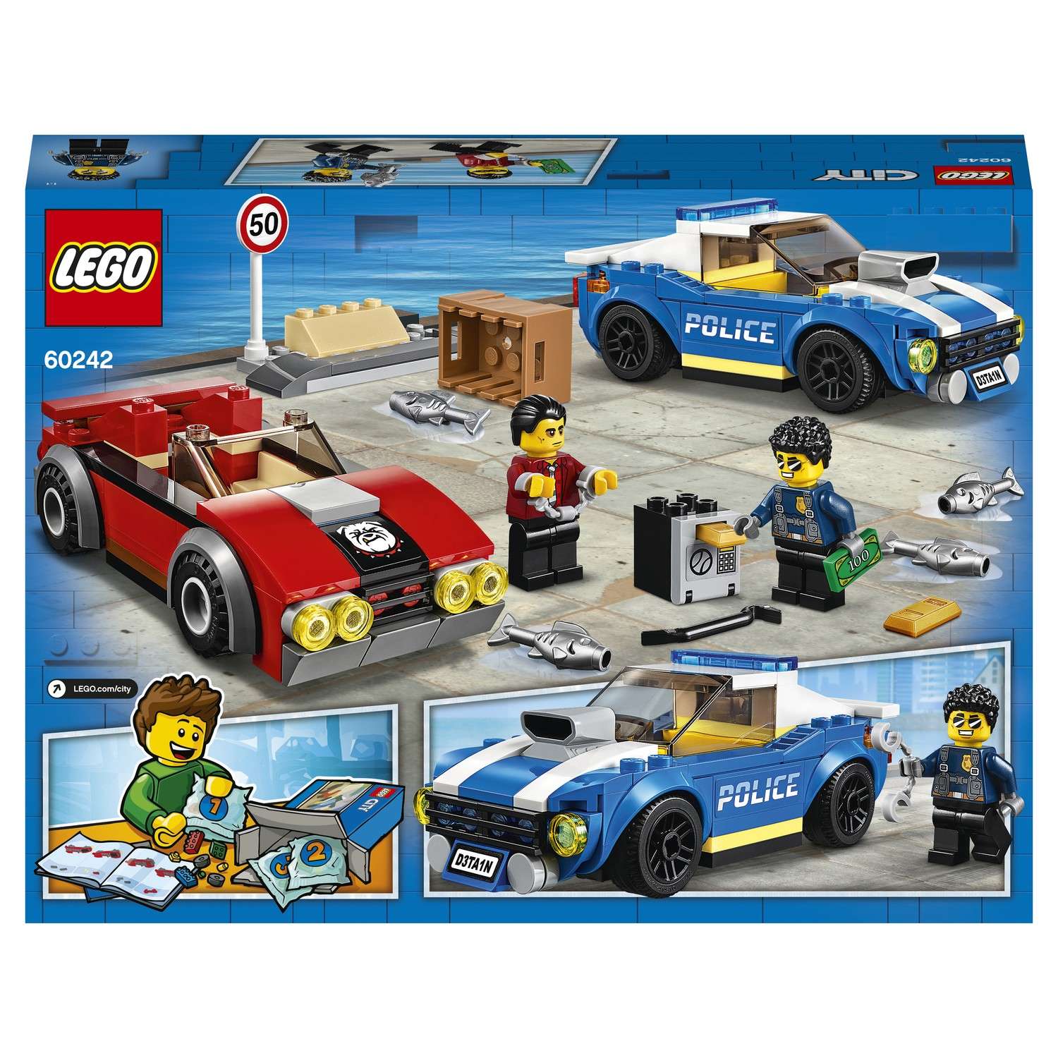 Конструктор LEGO City Police Арест на шоссе блочный - фото 3