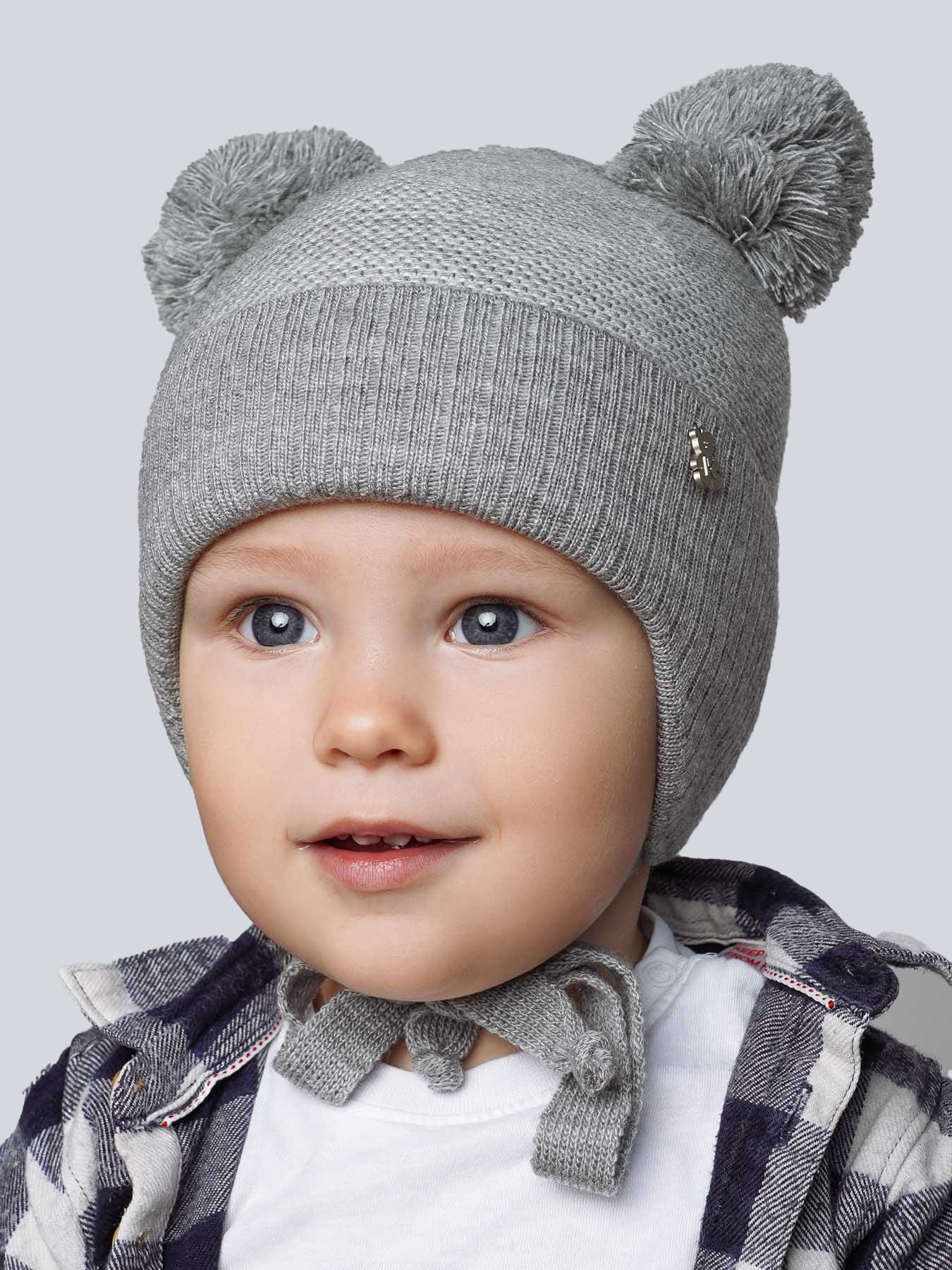 Шапка ПриКиндер M1-2119 Цвет: Светлая сталь - фото 1