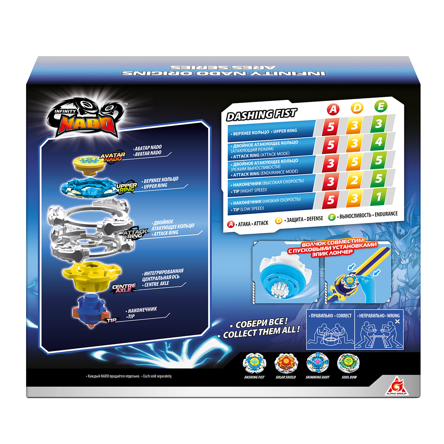 Игровой набор Infinity Nado Разящий удар Арес - фото 3