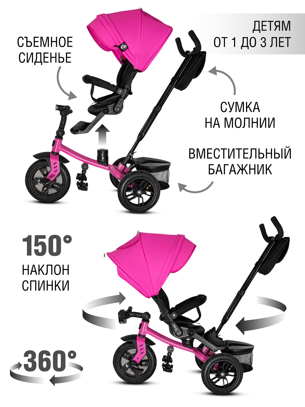 Трехколесный велосипед CITYRIDE - фото 2