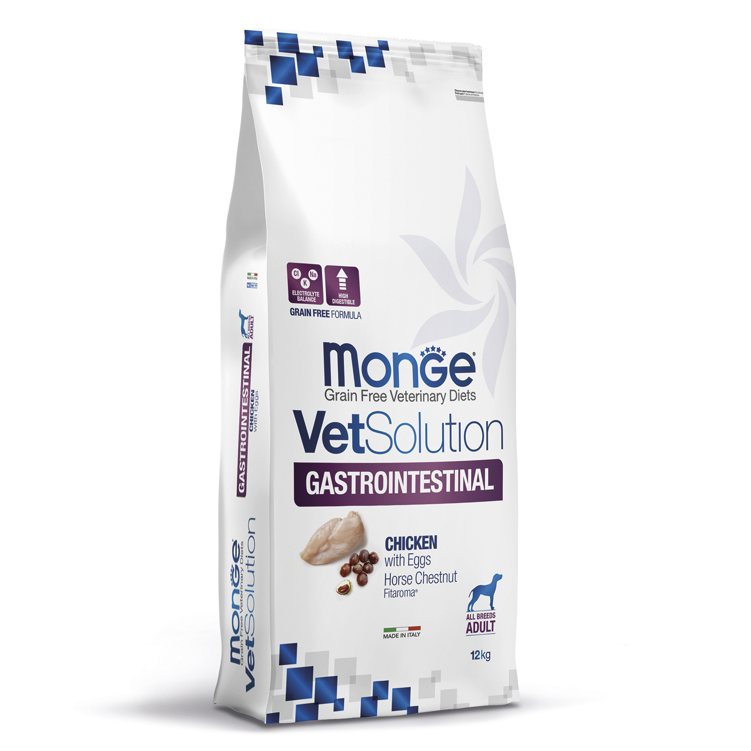 Корм для собак диетический MONGE VetSolution Dog Gastrointestinal Гастроинт при заболеваниях ЖКТ 12кг - фото 1
