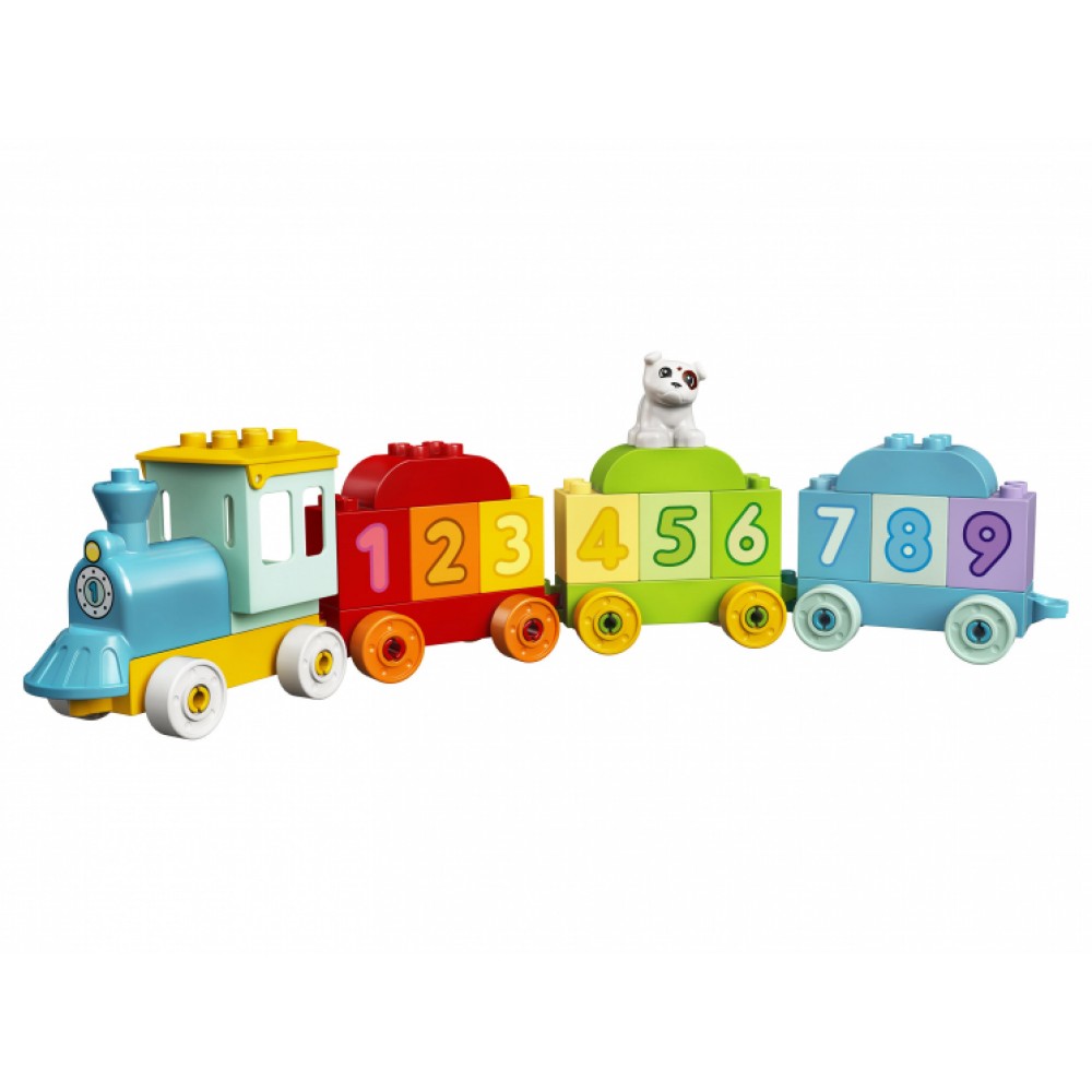 Конструктор LEGO DUPLO Поезд с цифрами блочный - фото 9