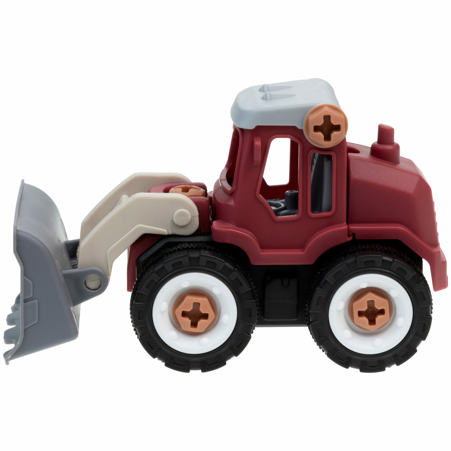 Конструктор 1TOY Фронтальный погрузчик сборная игровая модель - фото 7