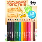 Карандаши цветные ПАНДАРОГ 12 шт.
