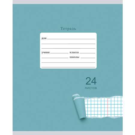 Тетрадь Listoff клетка 24 лист. в ассортименте