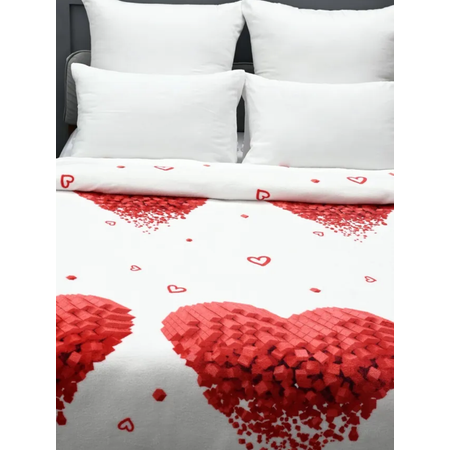 Плед PAVLine Аэро Софт Сердца-кубики 150 x 200 см