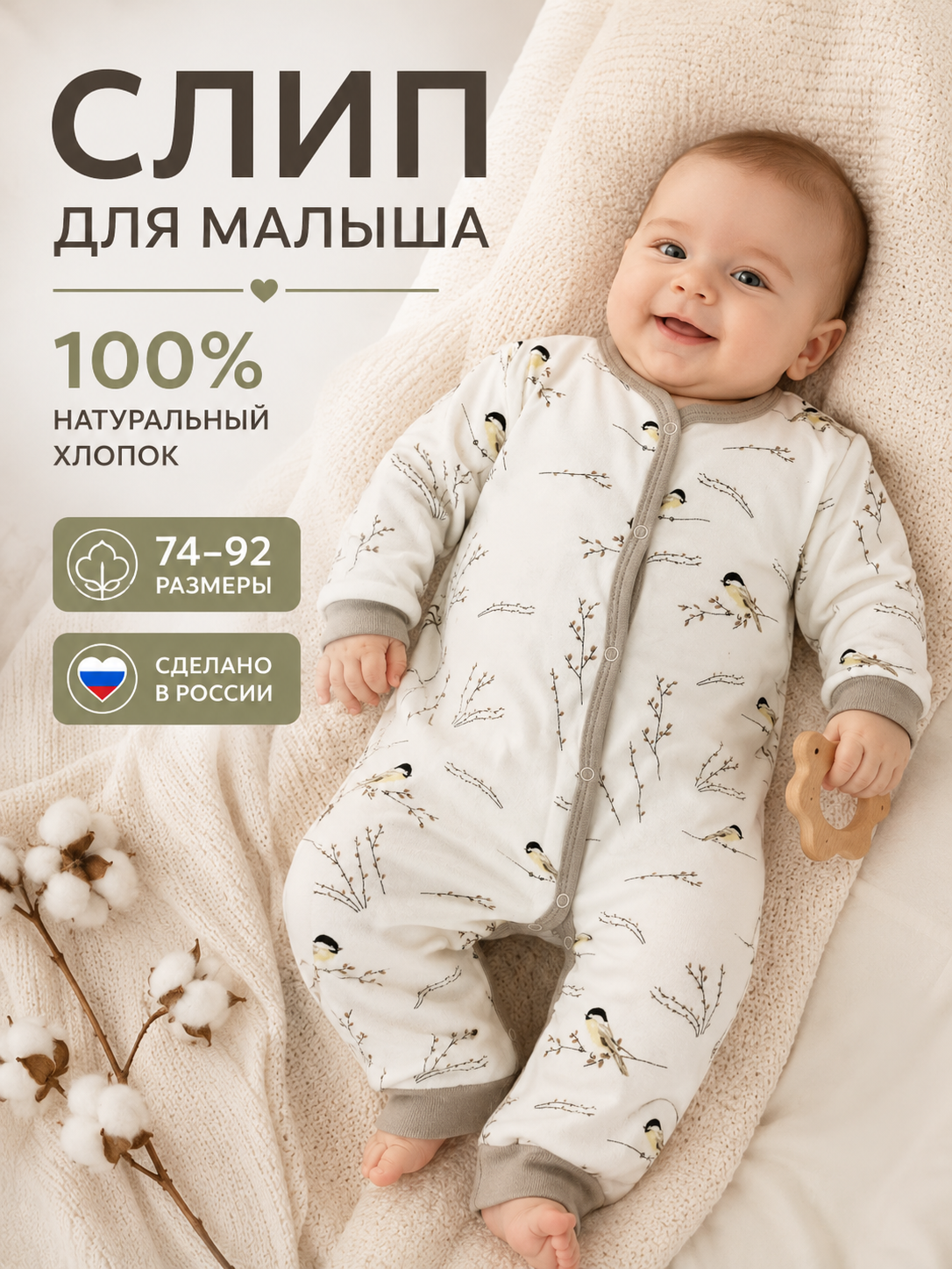 Комбинезон Milkymania 120синичкибезследа - фото 8