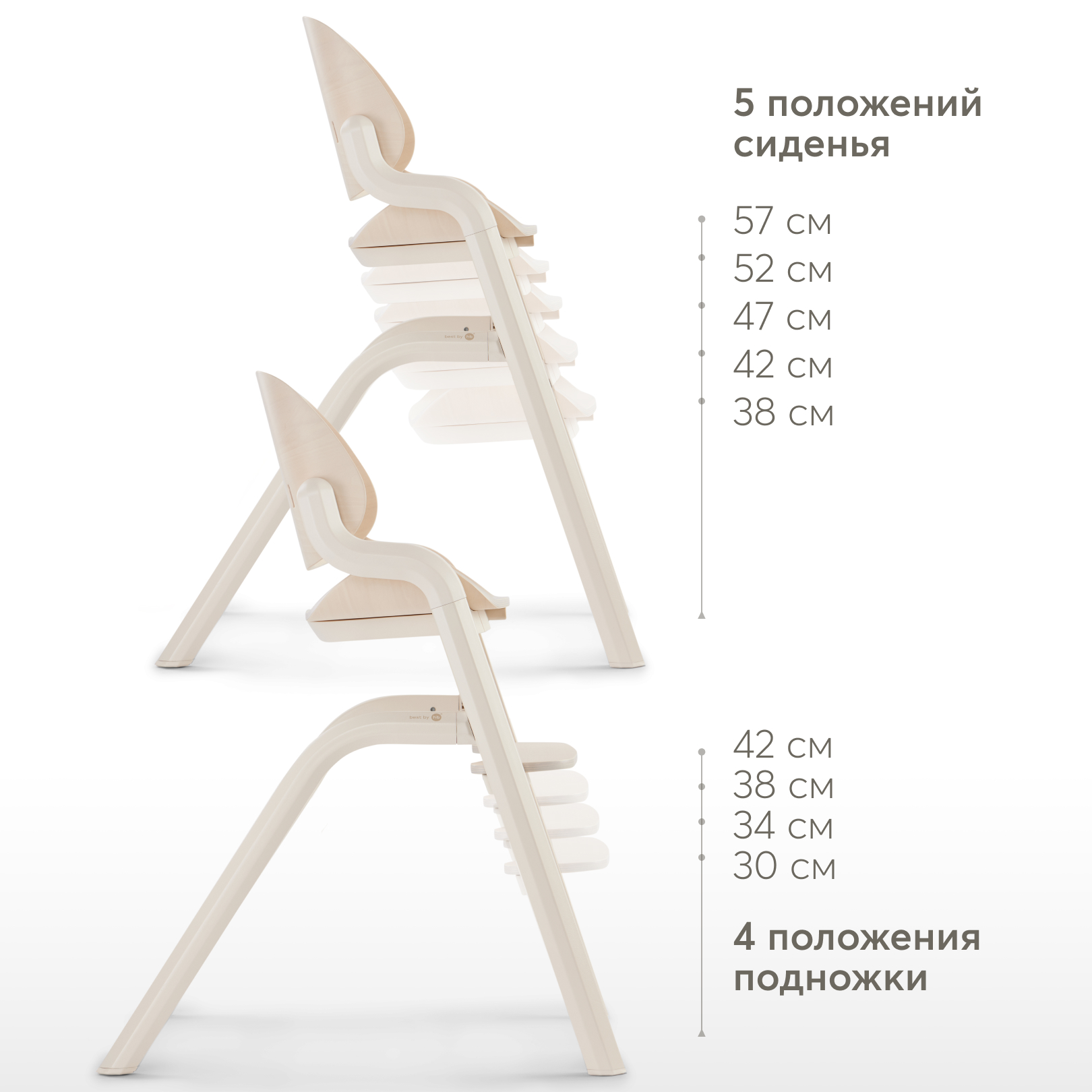 Стульчик для кормления Happy Baby Charley milky трансформер - фото 5