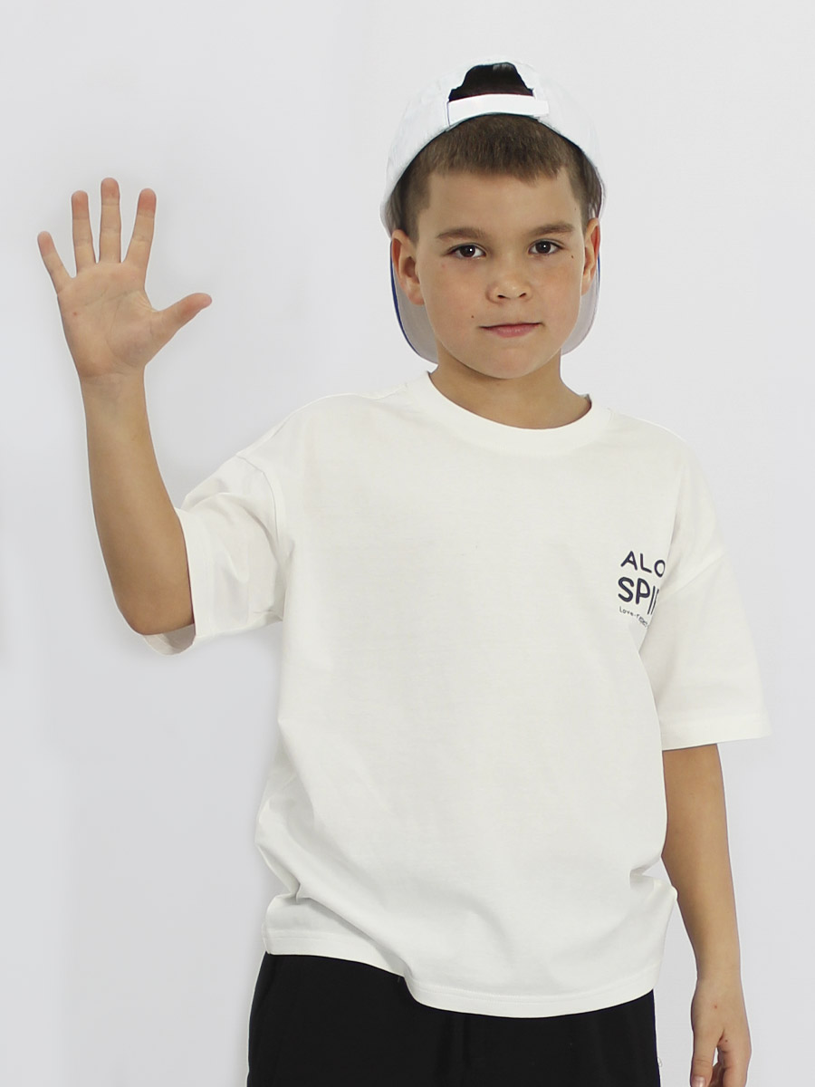 Футболка STELLA MODA 11216_молочный - фото 4