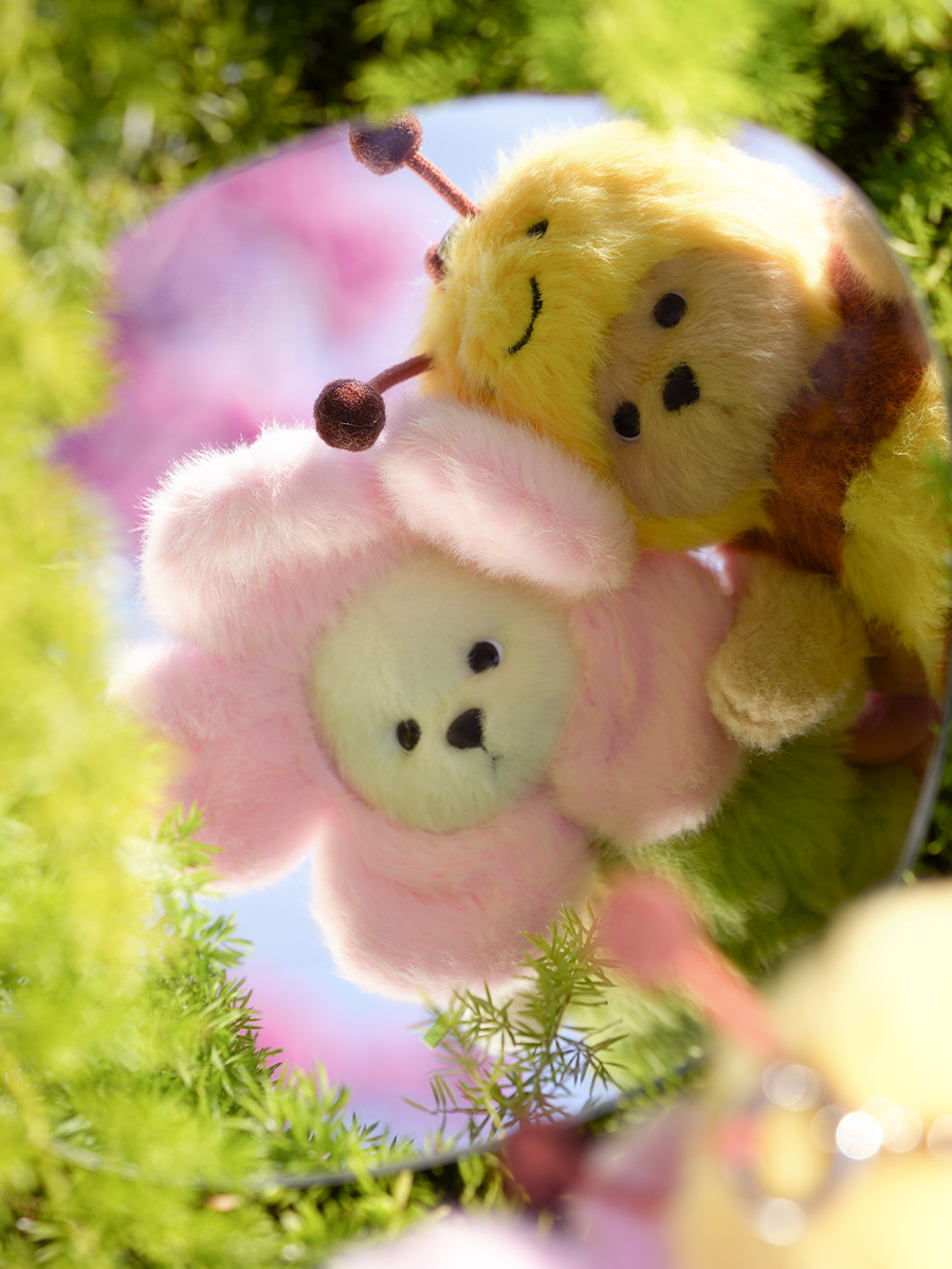 Мягкая игрушка TeddyTales Медведь Пчелка брелок - фото 6