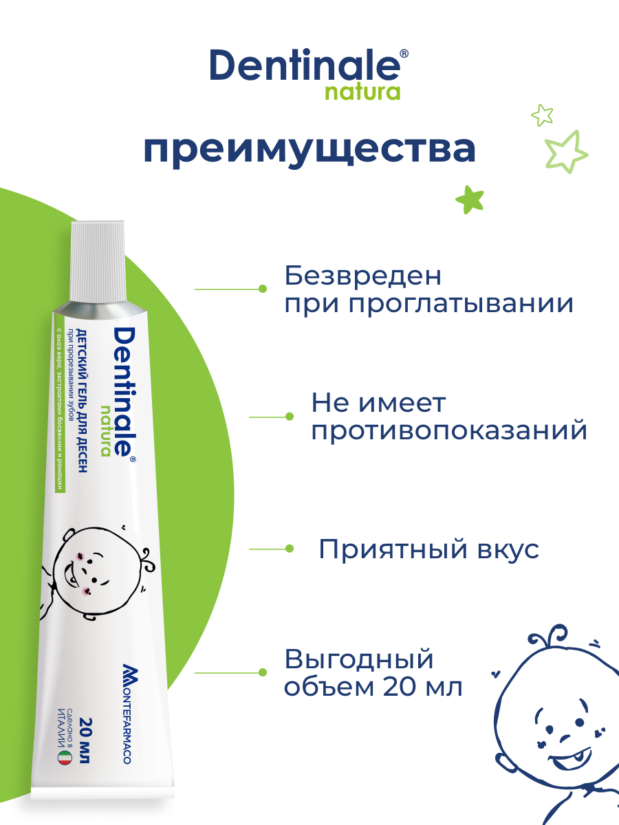Гель для десен Dentinale natura детский 20мл 02267CU - фото 2
