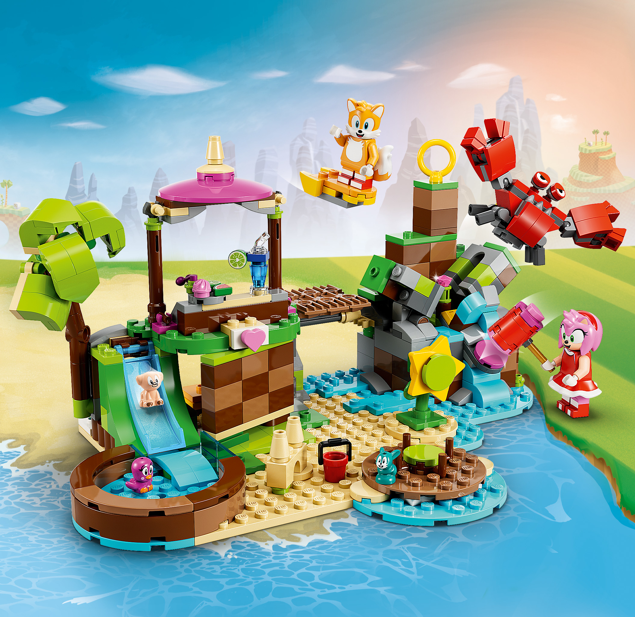 Конструктор LEGO Sonic the Hedgehog Остров спасения животных Эми 388 дет. - фото 6