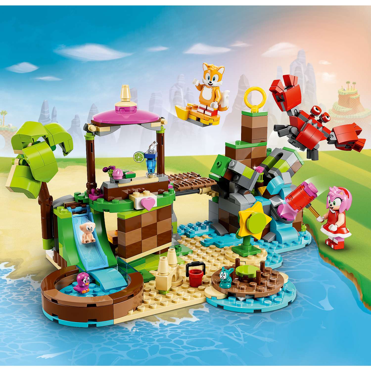 Конструктор LEGO Sonic the Hedgehog Остров спасения животных Эми 388 дет. - фото 6