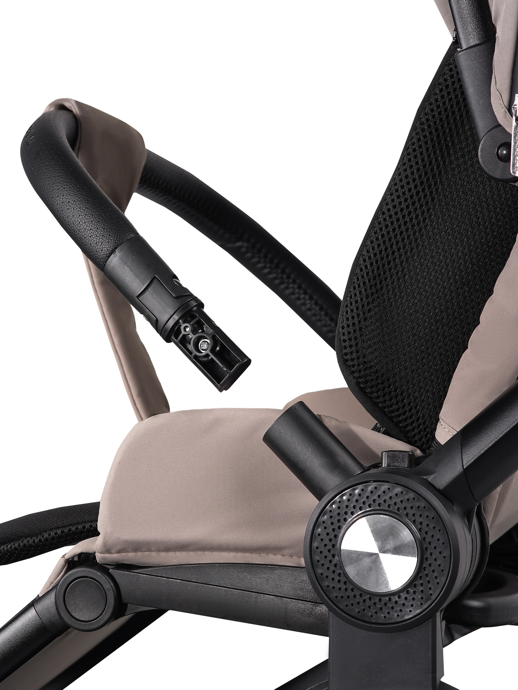 Коляска прогулочная JOVOLA Enigma всесезонная бежевый - фото 22