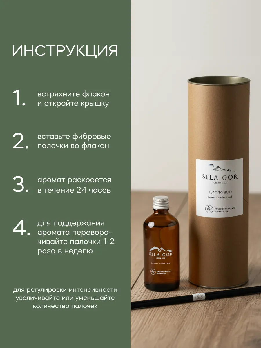 Аромадиффузор Краснополянская косметика Ветивер Амбра Уд - фото 6
