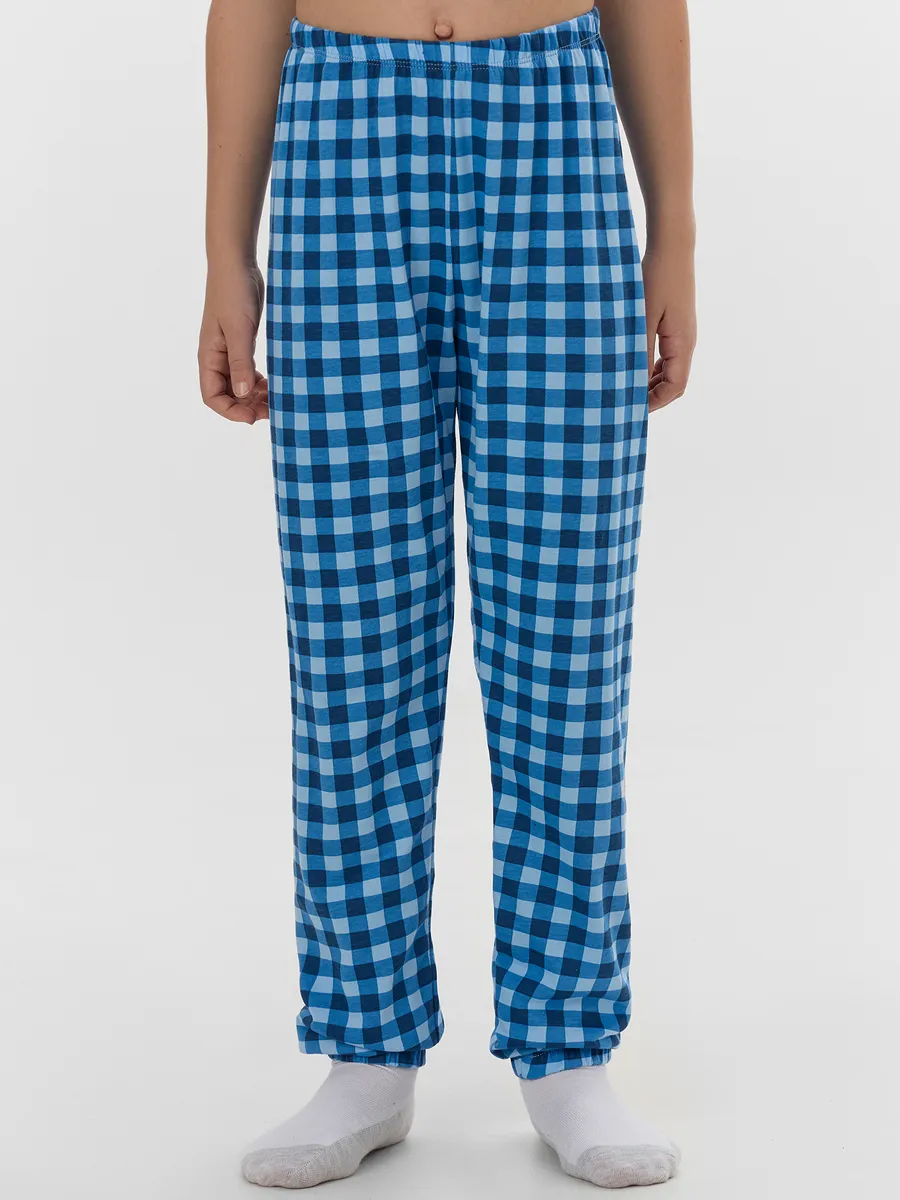 Пижама Mark Formelle (Марк Формэль) 563323/полуночно -синий +сине -голубая клетка - фото 7