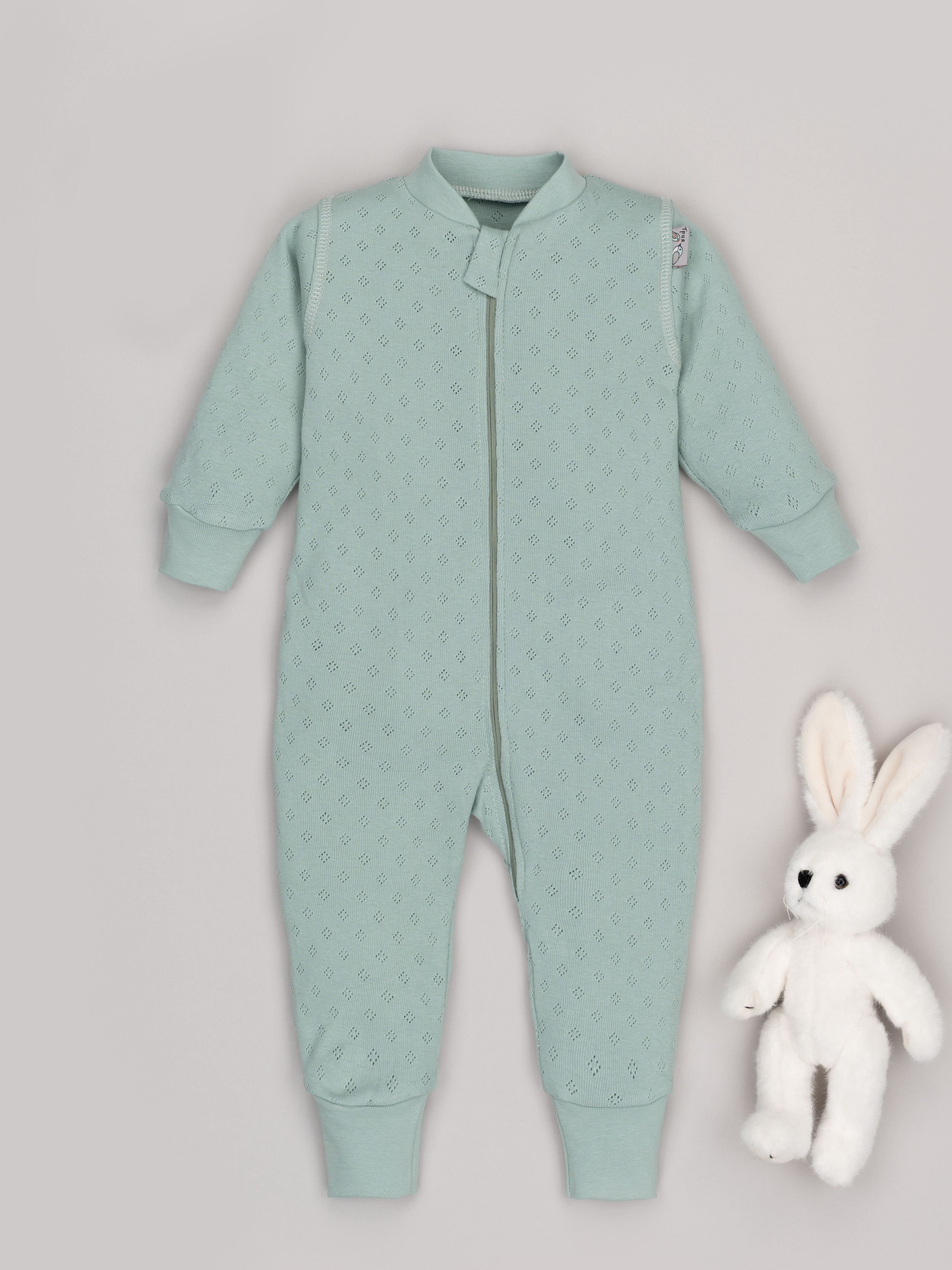 Комбинезон ТРИЯ 1022 ажурная рибана Soft туркус - фото 9