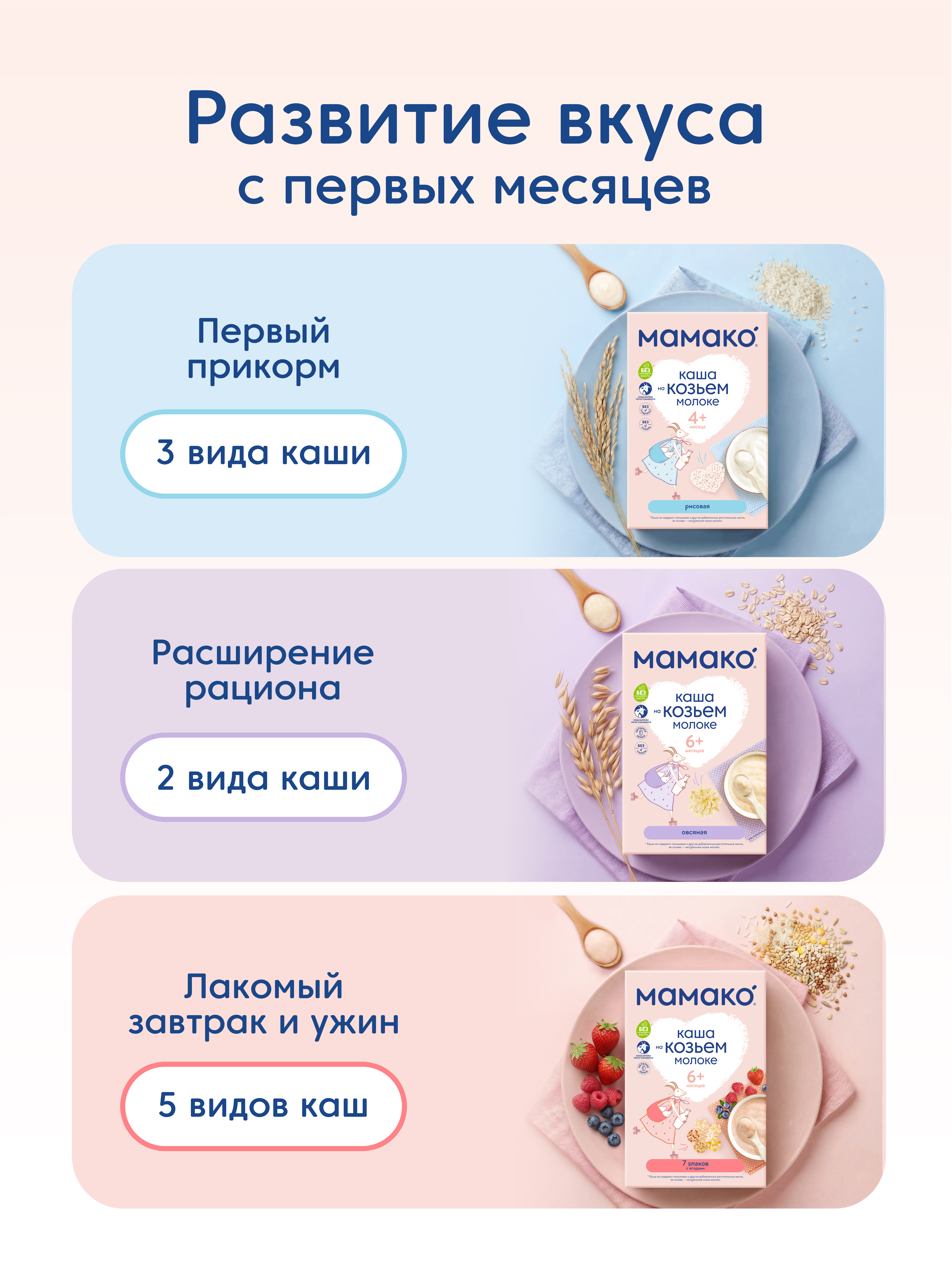 Каша Мамако пшеничная с грушей и бананом 200г с 6месяцев - фото 10