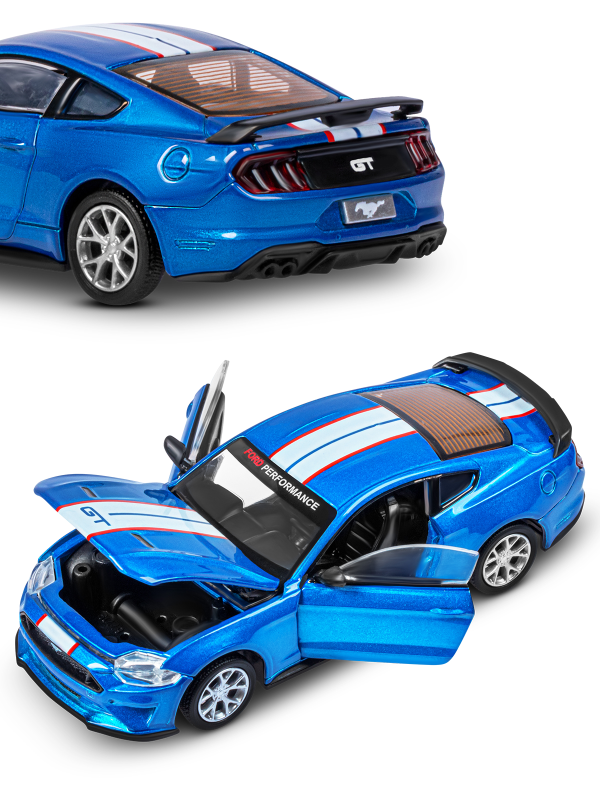 Автомобиль AUTODRIVE Ford Mustang Сборная модель 1:42 JB1251640 - фото 14