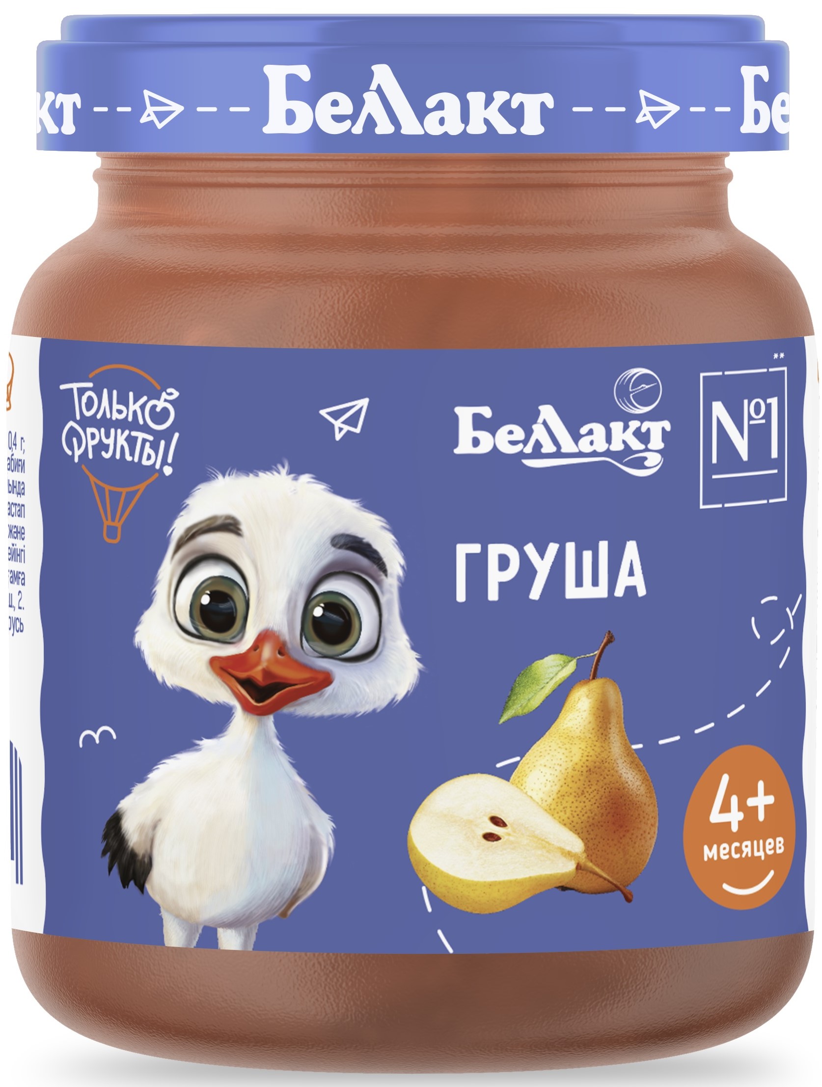 Пюре Беллакт Груша с 4 мес 100 г - фото 1