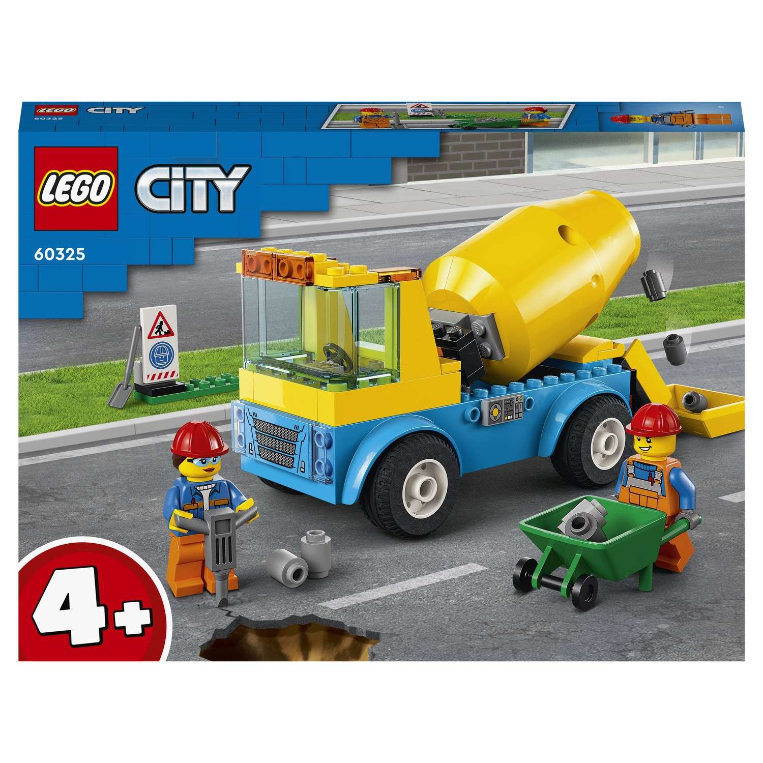 Конструктор LEGO City Great Vehicles Бетономешалка блочный - фото 2