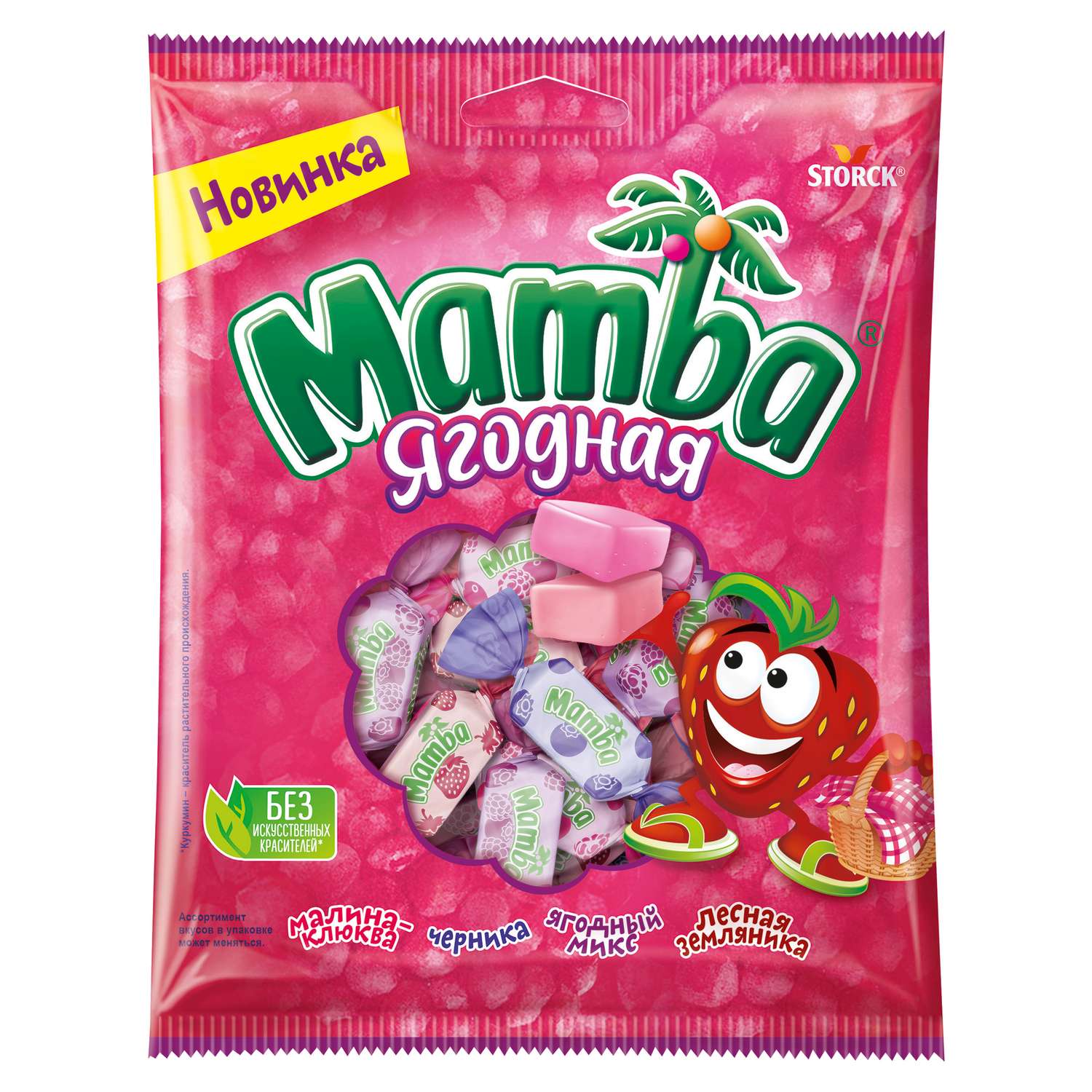 Жевательные конфеты MAMBA ягодная 24шт 70гр - фото 1