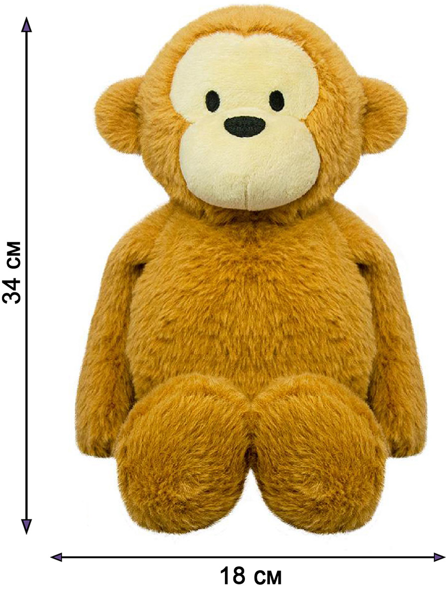 Мягкая игрушка All About Nature Обезьяна Животный мир - фото 3