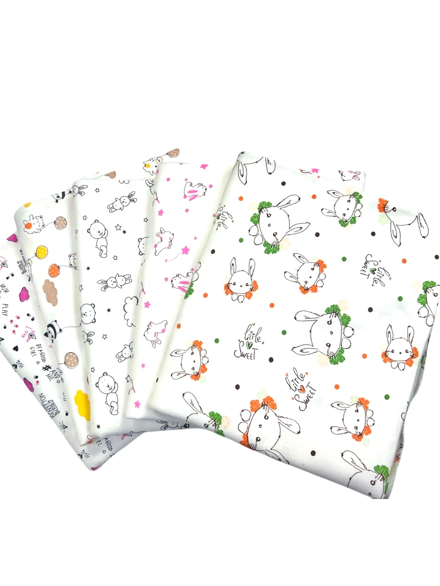 Пелёнка Софьюшка трикотаж 80х100 см 5 шт. - фото 1