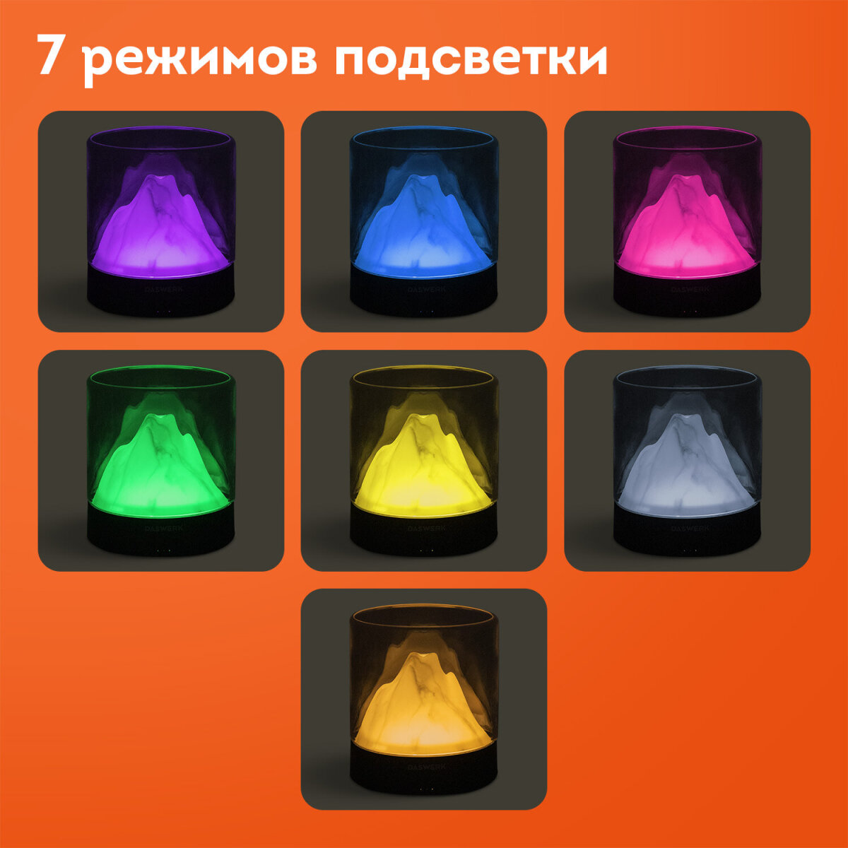 Увлажнитель воздуха DASWERK Увлажнитель воздуха для дома, аромадиффузор, ночник DASWERK - фото 5