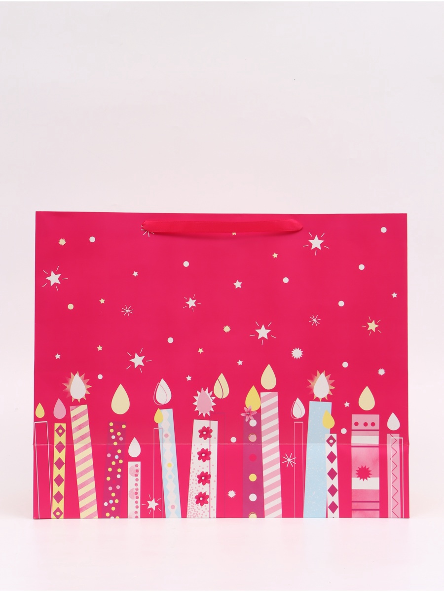 Пакет ламинированный Дарите Счастье С Днём Рождения XL 49 × 40 × 19 см - фото 4