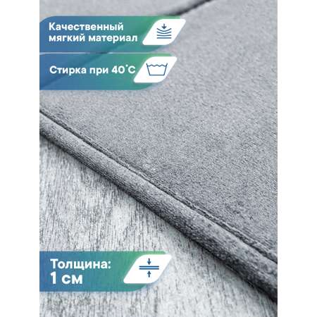 Набор ковриков для ванной и туалета VILINA 50х80 50х50 см Велюр