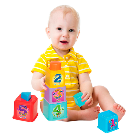 Игрушка Dede пирамидка Стаканчики