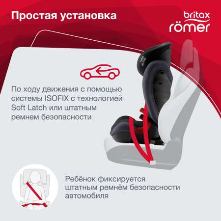 Автокресло Britax Roemer Kidfix Black Ash 2/3 (15-36 кг)